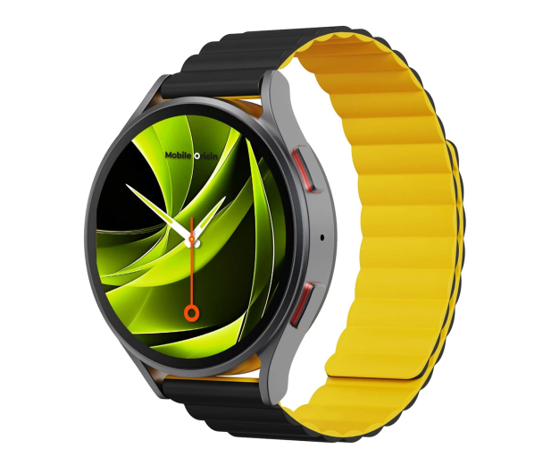 Mobile Origin Easy Strap Magnetic Watch Universal 20mm Black/Yellow - 1502775 - zdjęcie